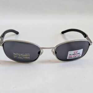 NWT Vintage 90's Rectangle Combo Sport Sunglasses (S. Silver)